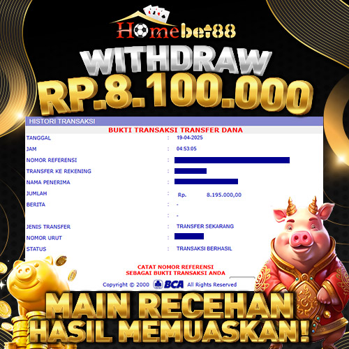 Bukti WD HOMEBET88 #2