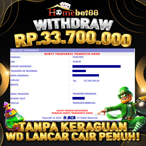 Bukti WD HOMEBET88 #5